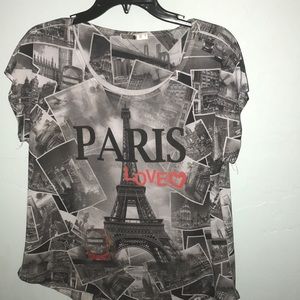 Paris silky T-shirt